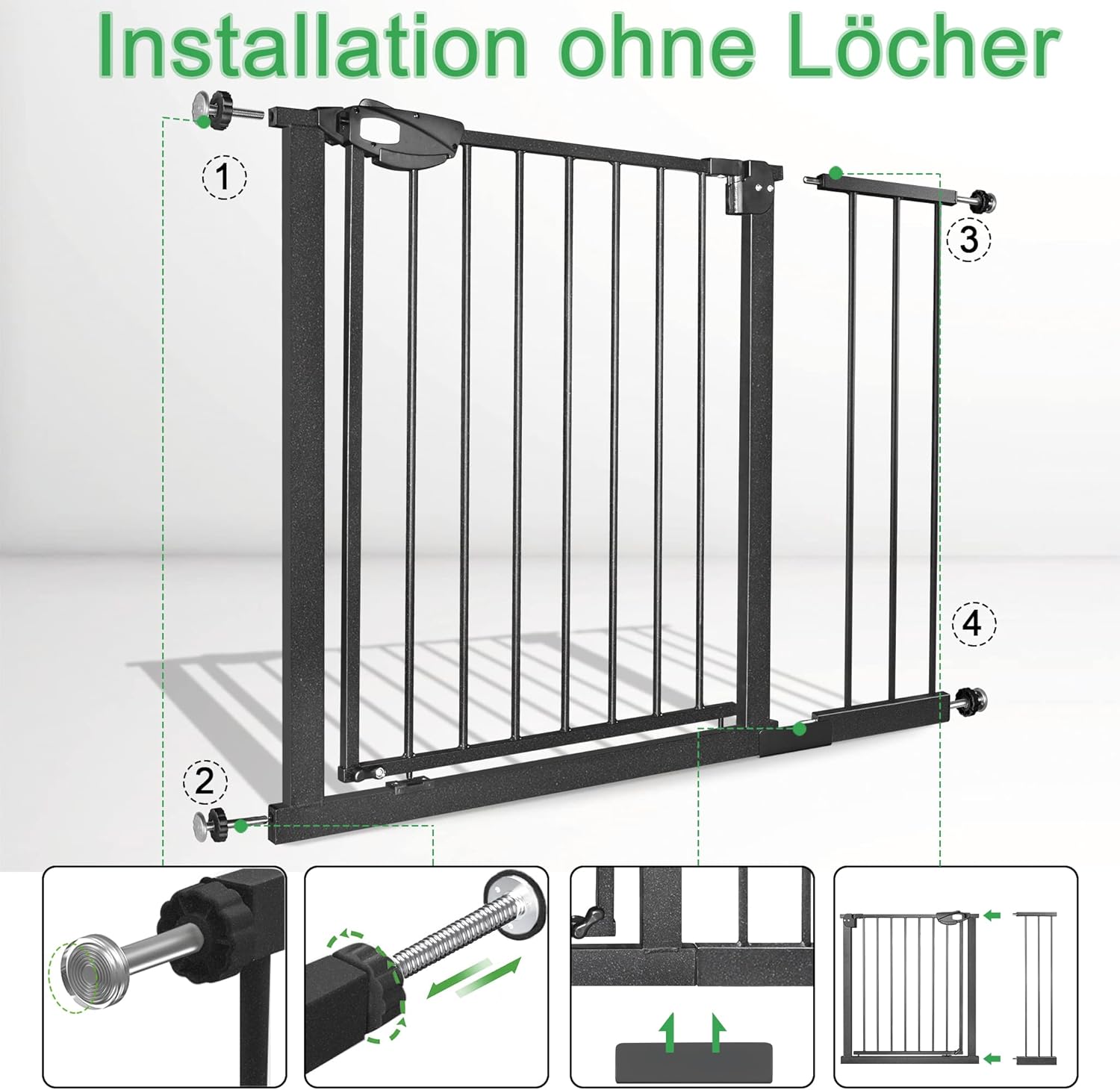 Thumbnail 6 de UISEBRT Treppenschutzgitter 77 cm Höhe