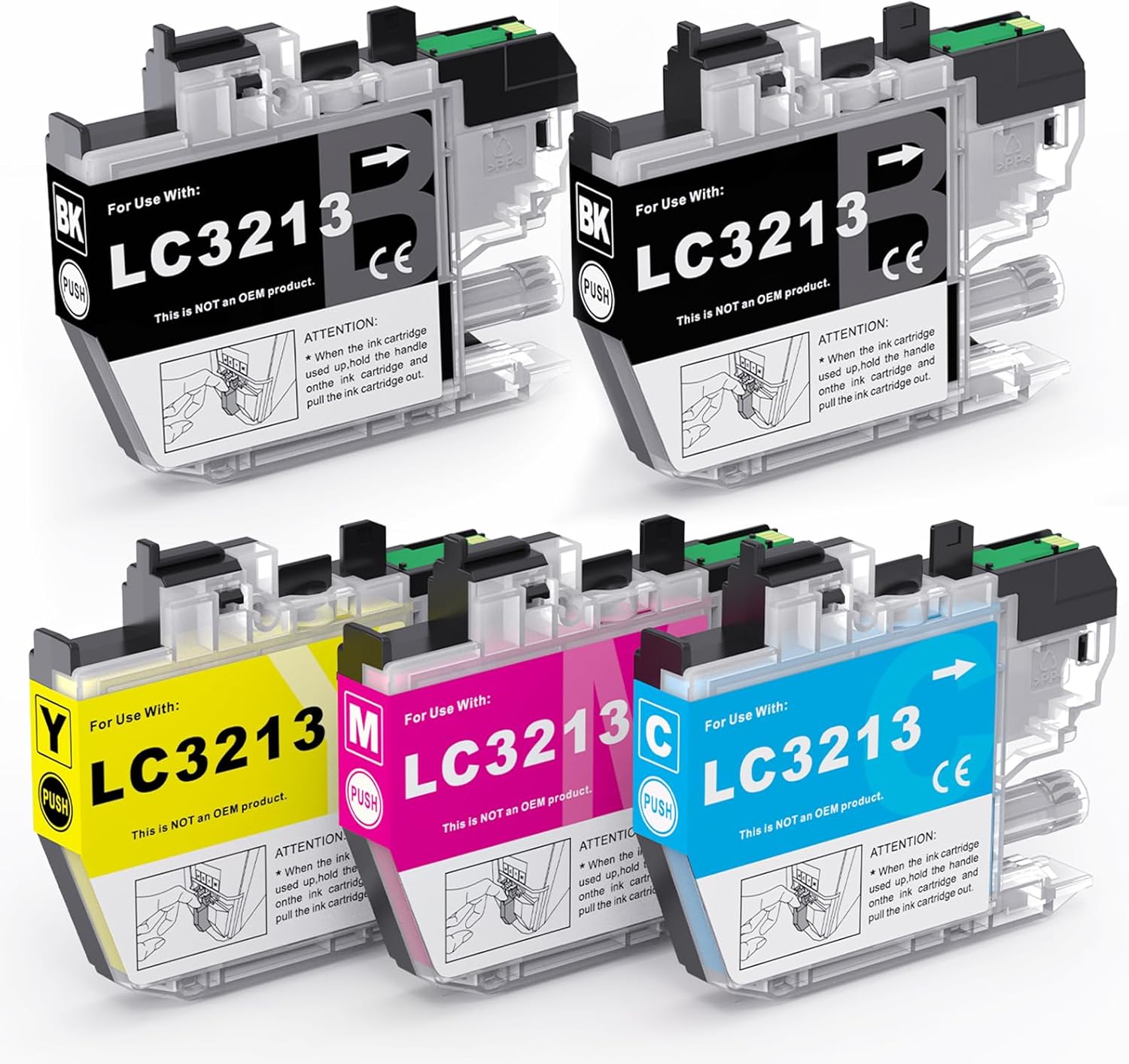 Colorfly LC3213 LC-3213XL – set compatibile per cartucce d’inchiostro con Brother LC3213 (5 pack)
