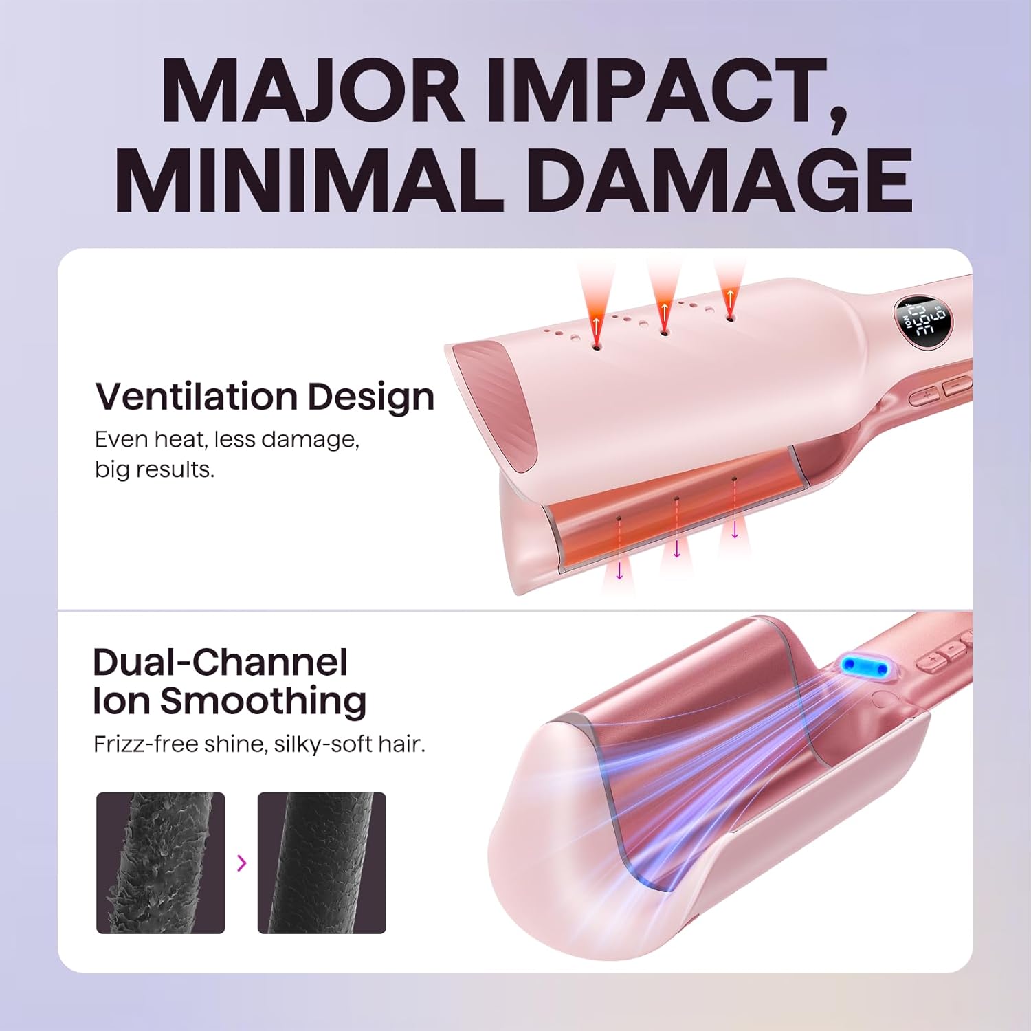 Detalle 2 de Wavytalk Power Wave Hair Crimper 35mm