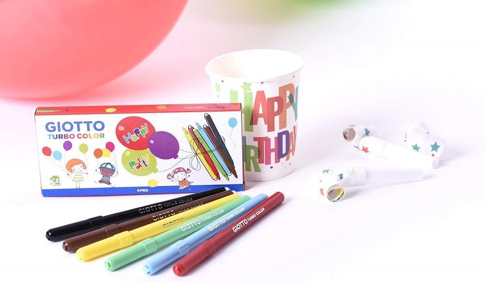 Detalle de GIOTTO PARTY GIFTS GIOTTO TURBO COLOR - 12 astucci da 6 pz: pensierini colorati per feste