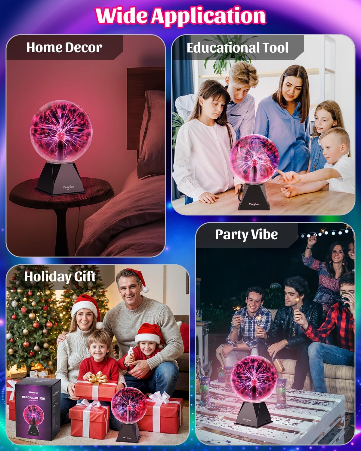 Thumbnail 6 de Theefun plasma ball, 8-inch
