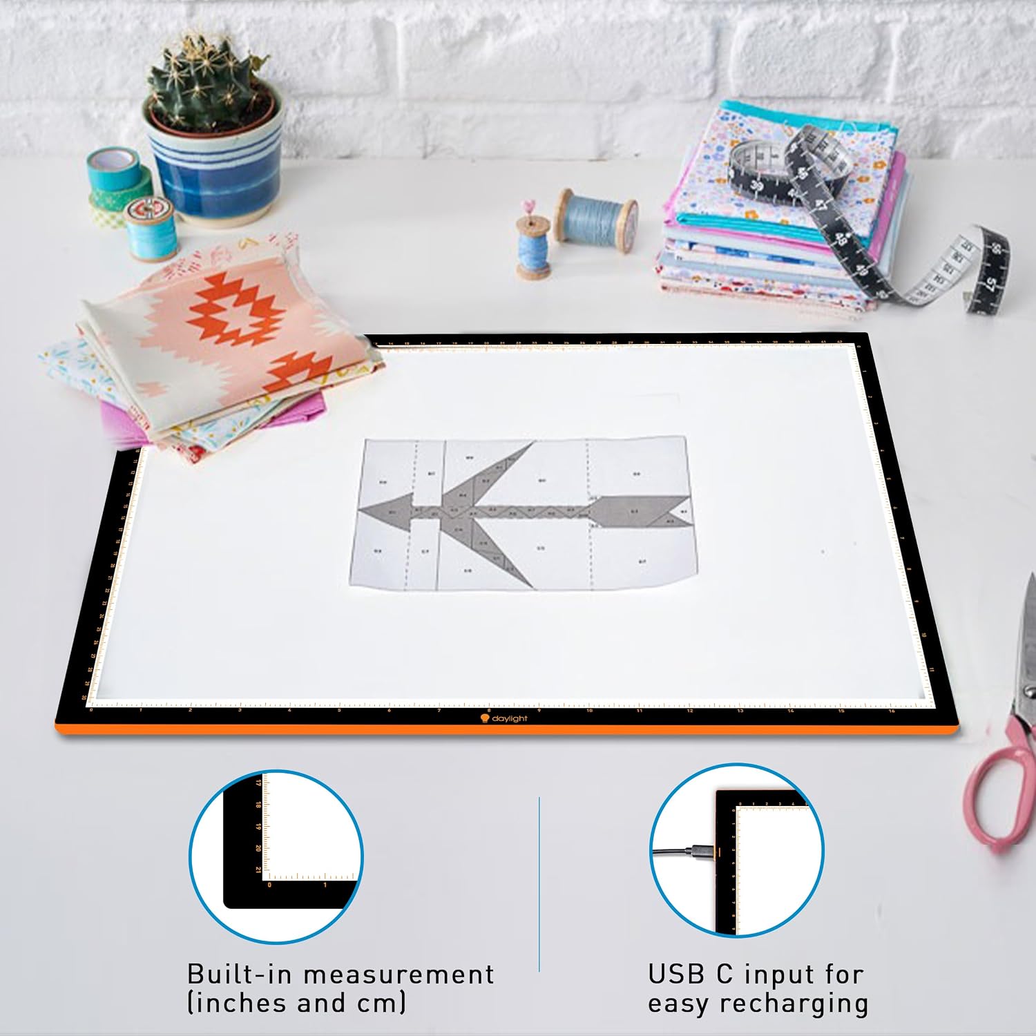Detalle 1 de Daylight Wafer 3 Light Pad E35153 – podświetlany lightbox A2+ z regulacją LED