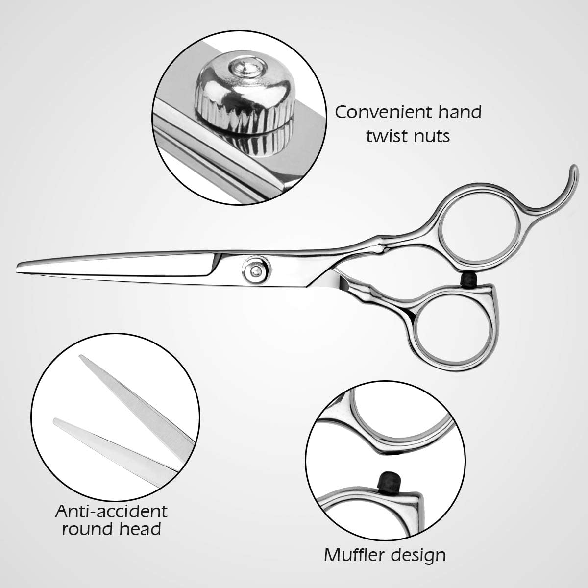 Detalle 2 de Himart Professional Hair Cutting Scissors Set — Thinning 1 ✂