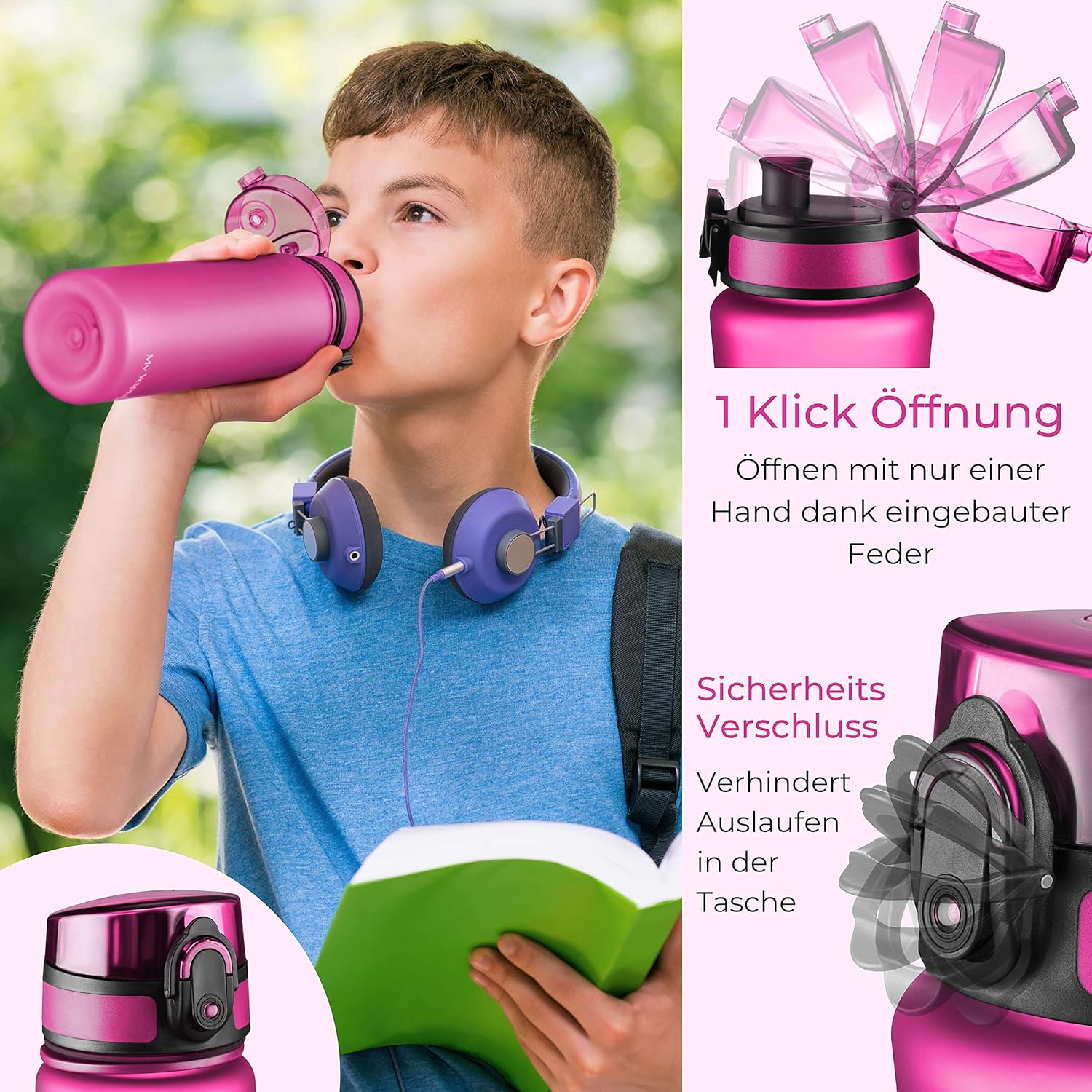 Thumbnail 6 de My Vesperbox Trinkflasche Kinder 350ML 📗