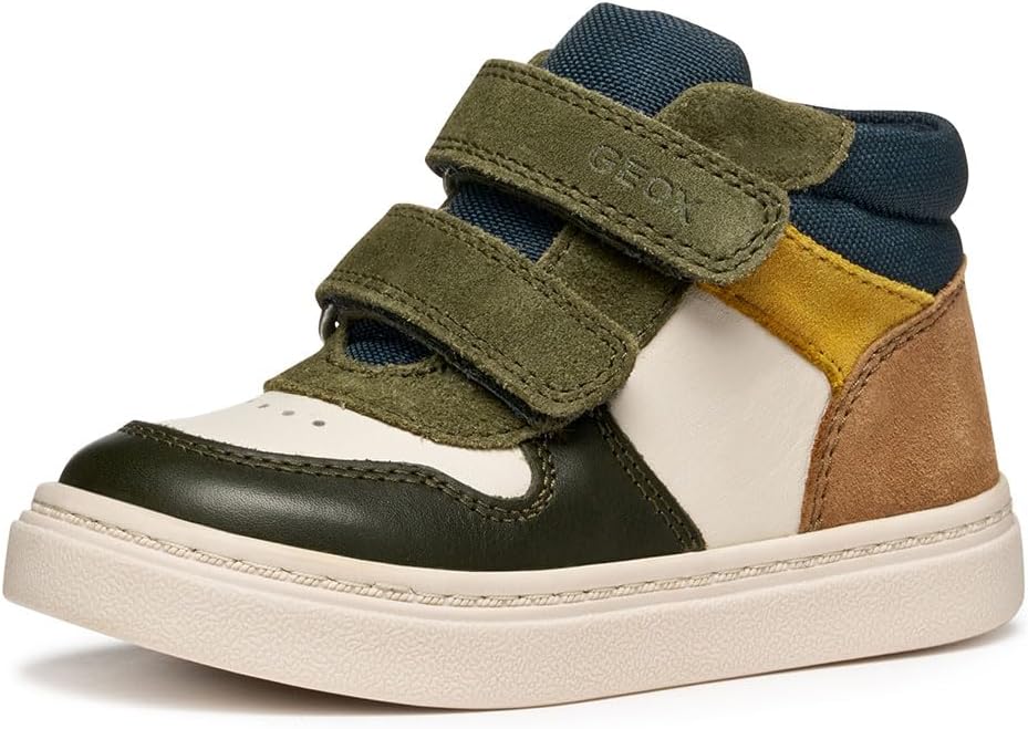 Detalle de Geox B Nashik Boy BasketGarçon : Chaussure légère avec système Zero Shock et enfilage rapide