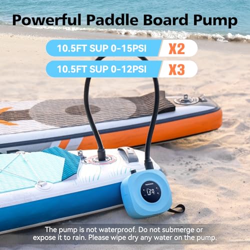 Detalle de Hydrohero Pompe Sup électrique, rechargeable 20 PSI — Gonflage rapide pour planches SUP