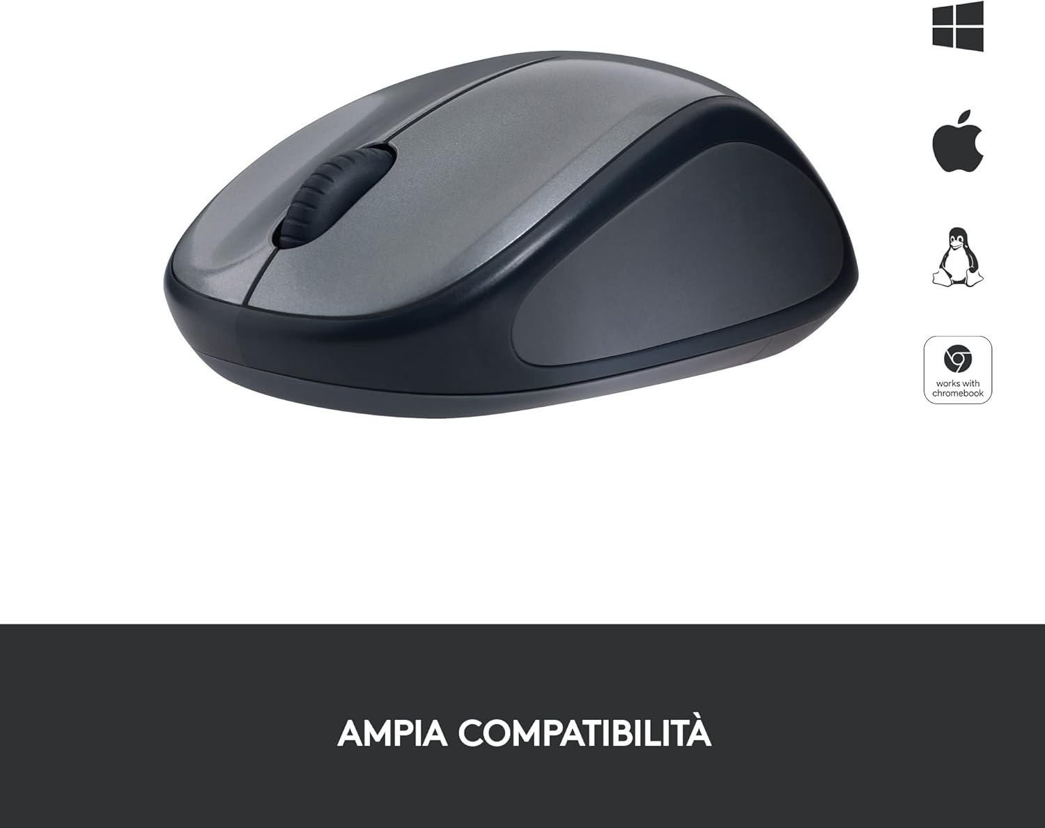 Thumbnail 2 de Logitech M235 Mouse Wireless: affidabilità wireless, complicità di viaggio e controllo preciso