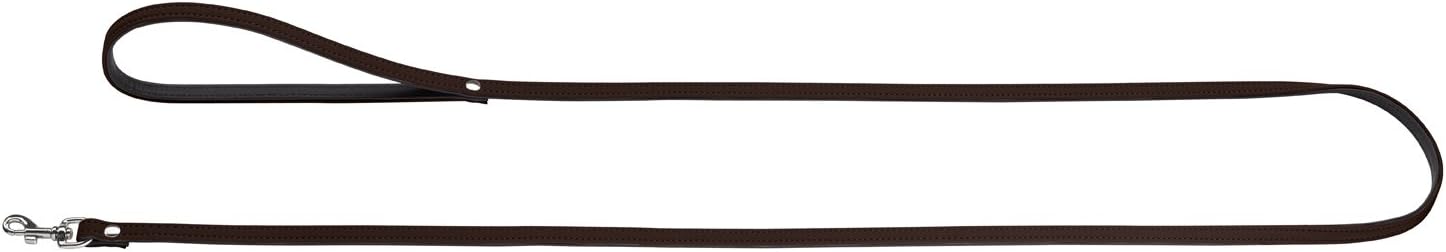 Detalle 2 de HUNTER SOFTIE Führleine für Hunde – Kunstleder, Handschlaufe, 110 cm x 1,5 cm, himbeer (Made in Germany)