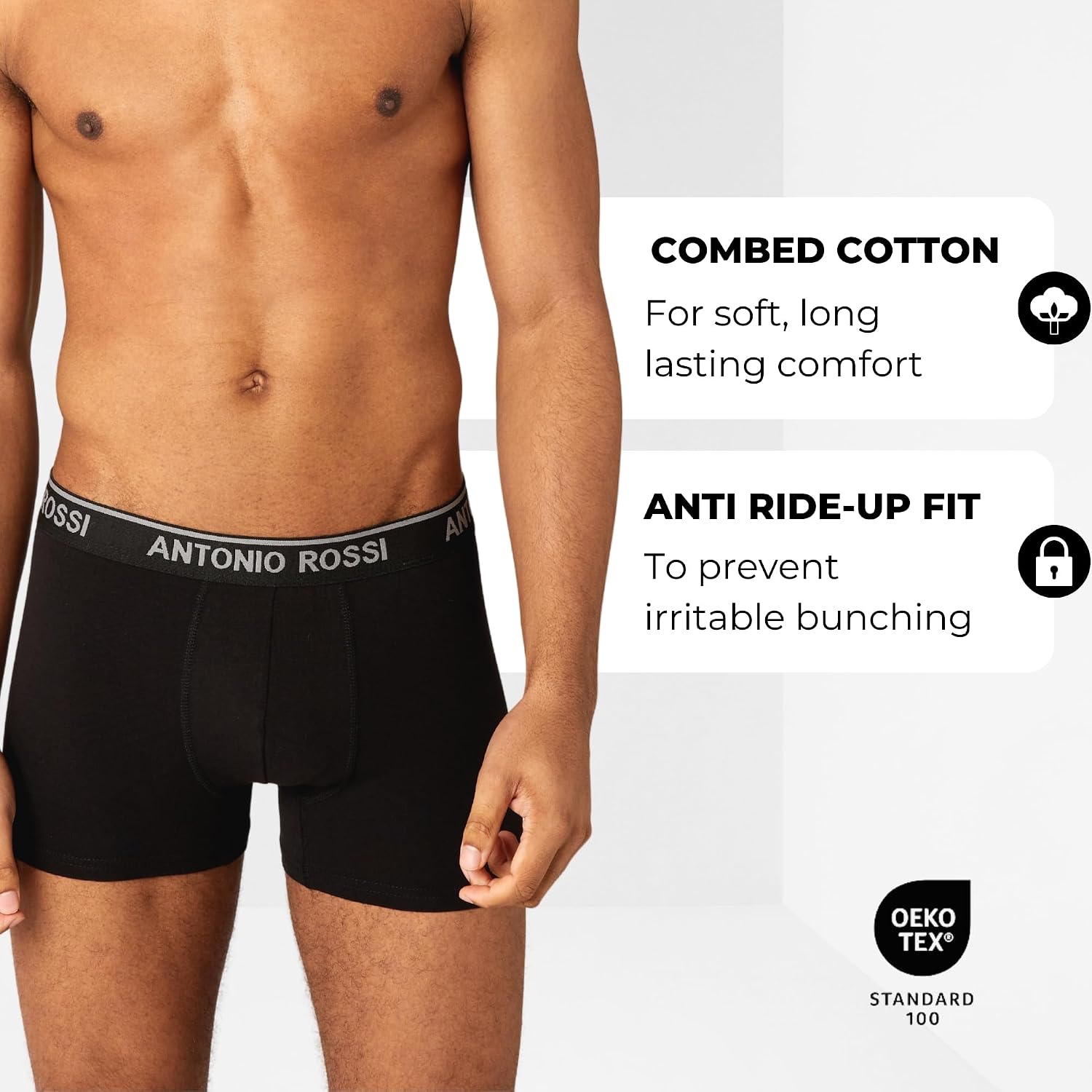 Thumbnail 2 de ANTONIO ROSSI 12-Pack men's boxer hipsters