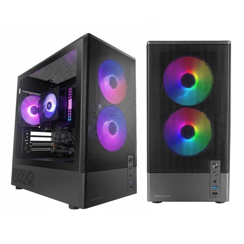 Detalle de NeoPC Onyx: PC sobremesa con Core i5-14400F, 32 GB y RTX 5060 para productividad y gaming