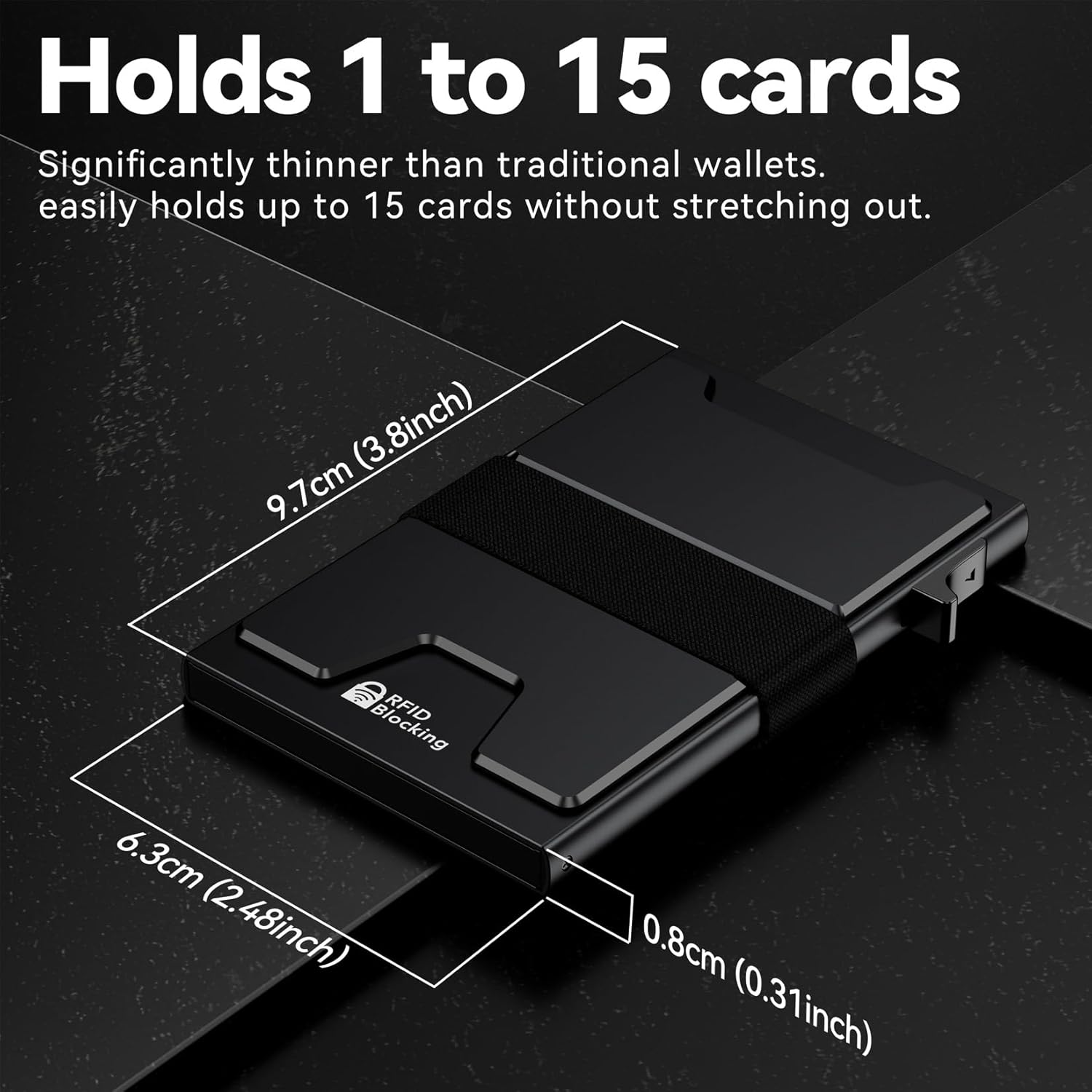 Detalle 2 de furid Smart Card Wallet 11 RFID blocking 💼