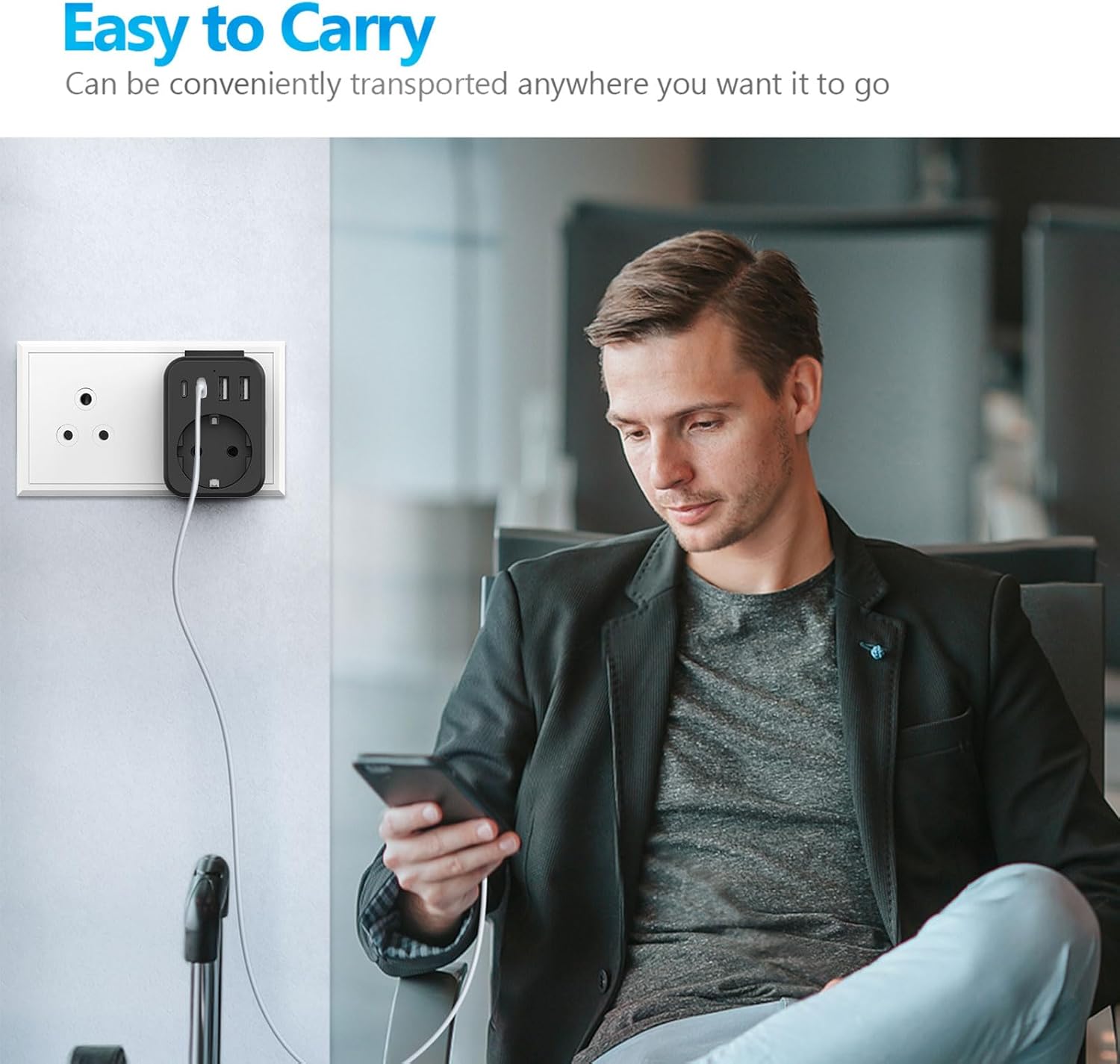 Thumbnail 6 de JSVER Enchufe de Viaje universal 3680 W 🌍