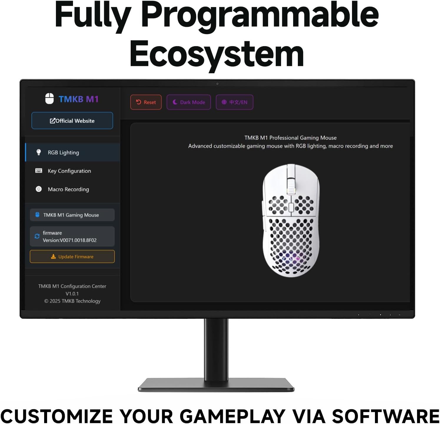 Thumbnail 5 de TMKB Wireless Gaming Mouse (24000DPI Optical Sensor, 6 Programmable Buttons) — Matte White