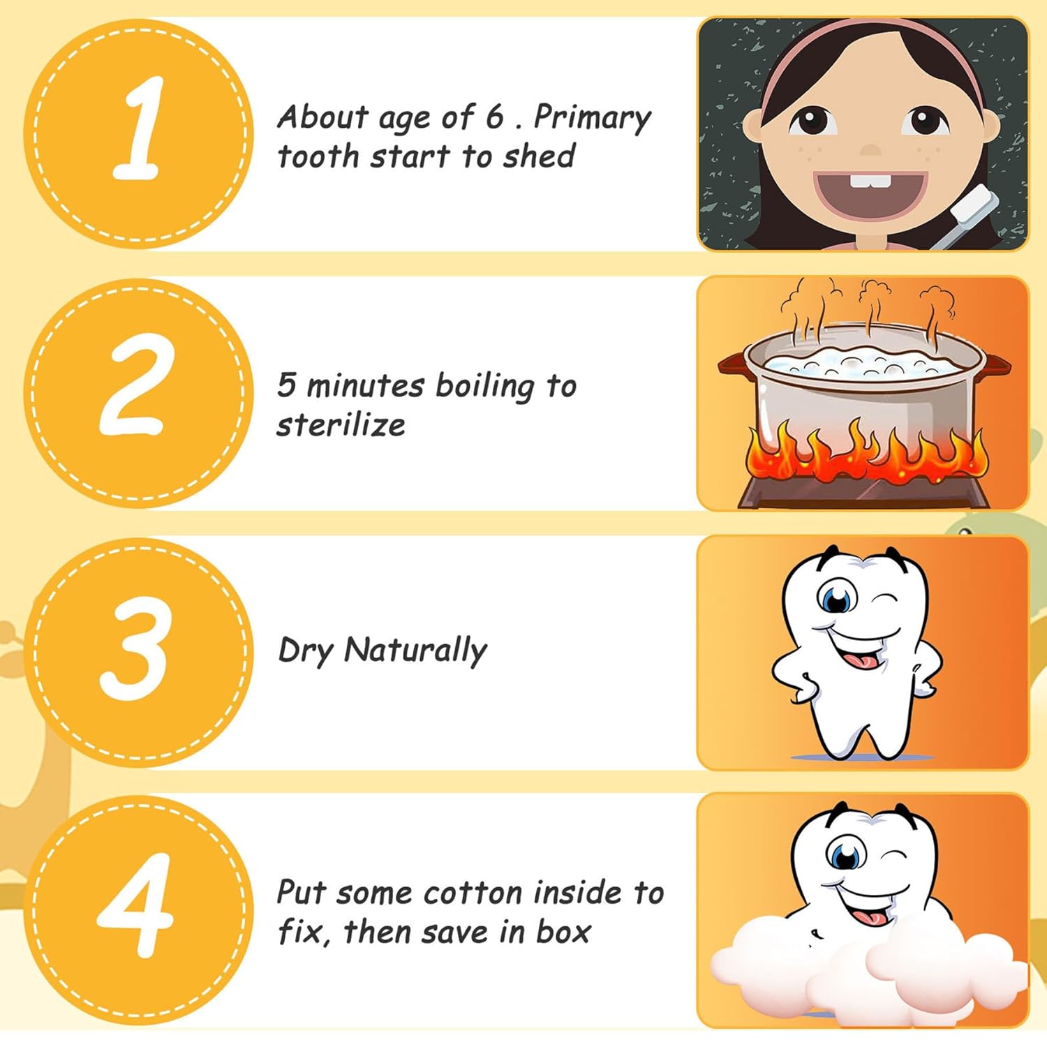 Thumbnail 4 de Shengruili Zahnbox aus Holz für Milchzähne – Aufbewahrungsbox für Baby-Zähne