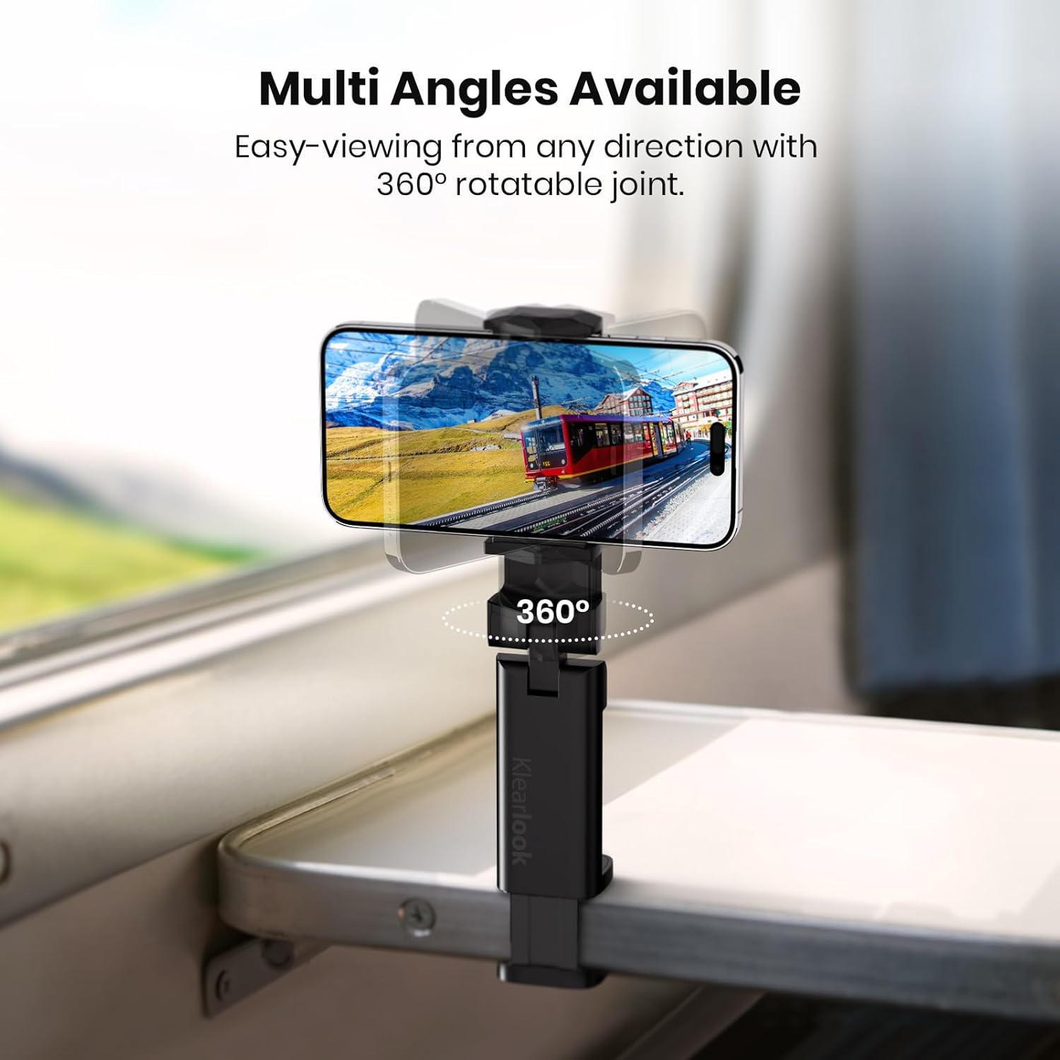 Thumbnail 2 de Klearlook Universal Airplane Phone Holder 360°