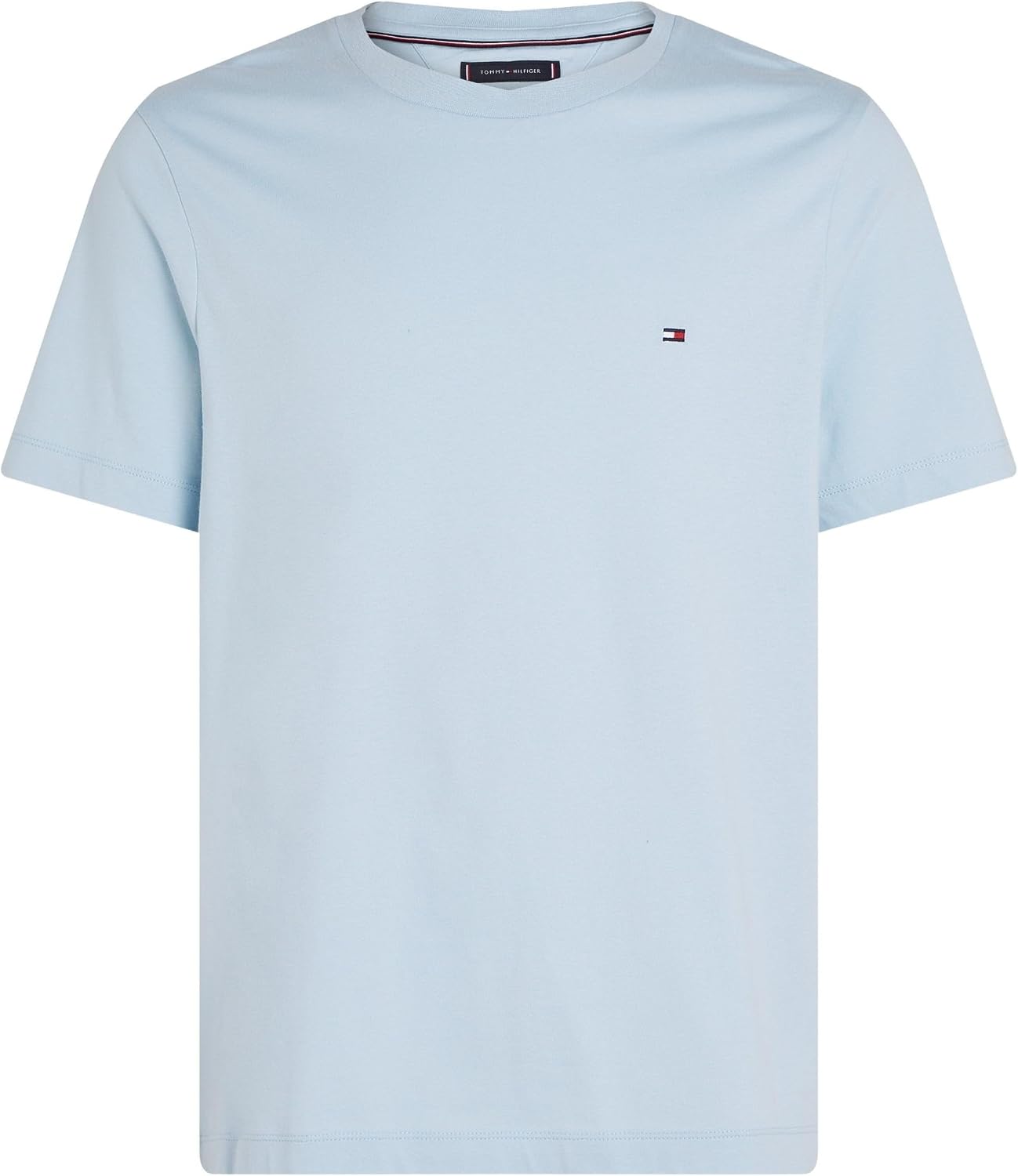 Detalle 2 de Tommy Hilfiger Light Interlock Tee – bequemes Basic Shirt aus regenerativer Baumwolle