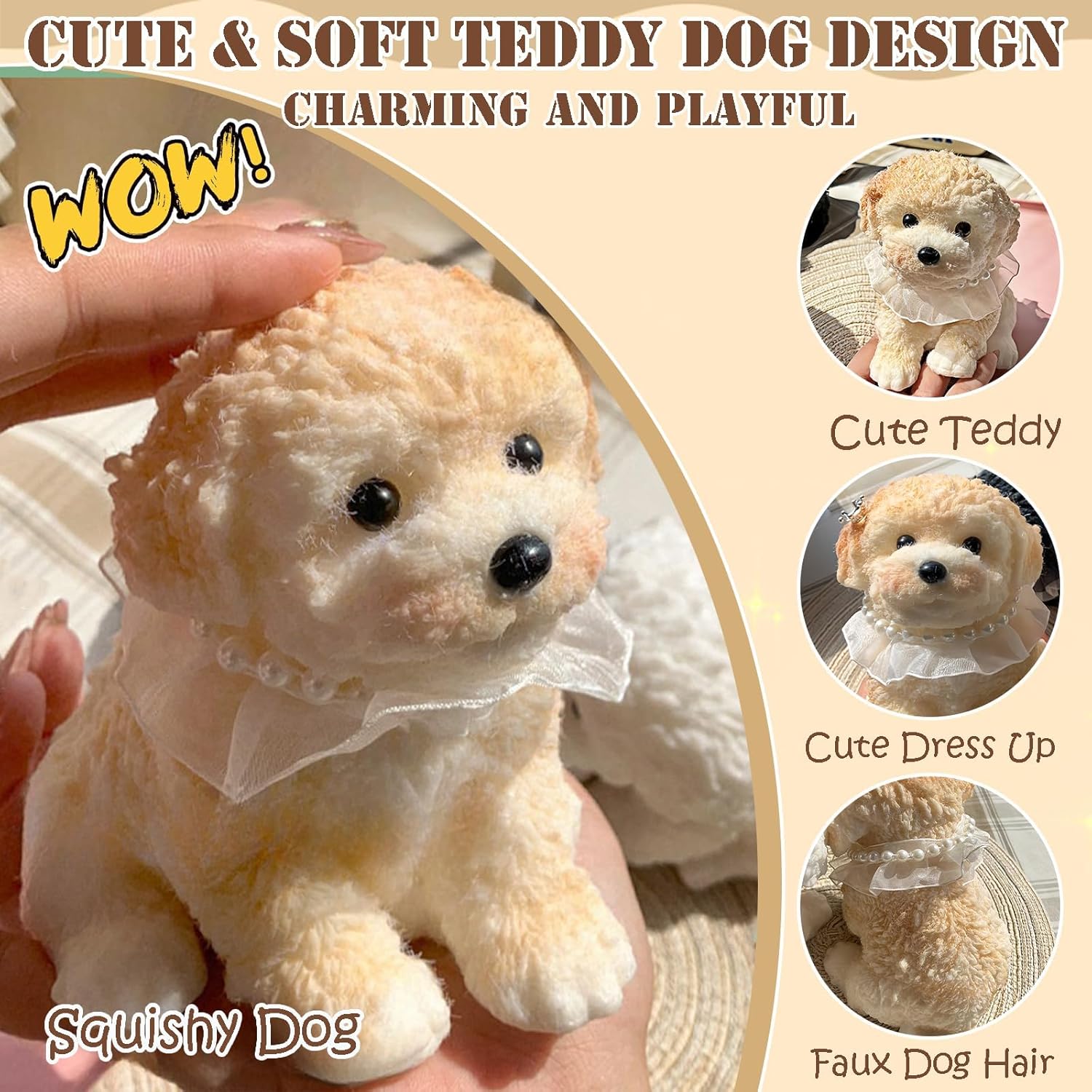 Detalle 2 de Big Taba Squishy Dog Stress Relief Toy, TPR