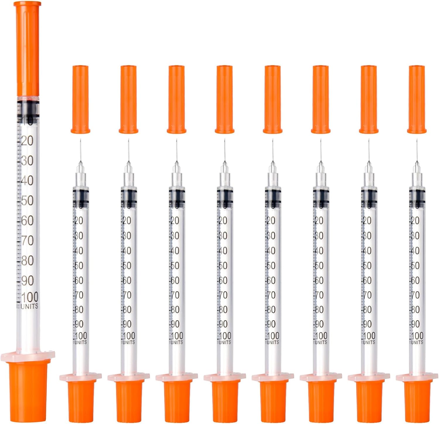 Detalle de JIUPULL Disposable Syringes, 30G