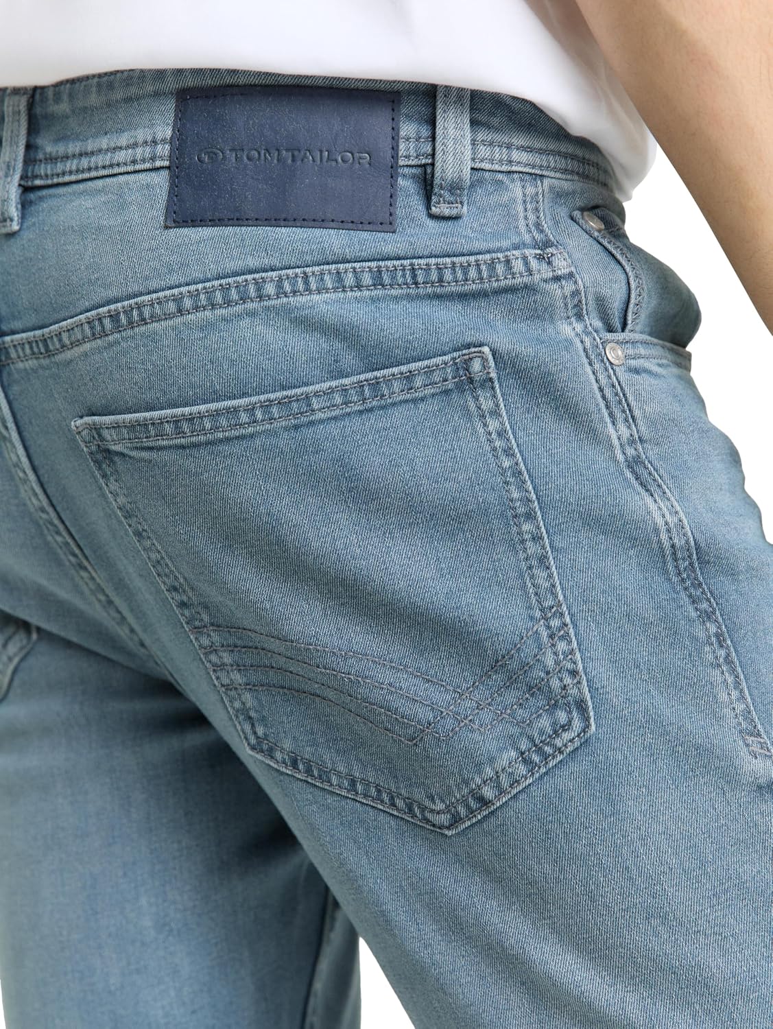 Detalle 1 de TOM TAILOR TTJOSH Regular Slim Jeans mit Stretch – zeitlose Five-Pocket-Jeans mit Bewegungsfreiheit