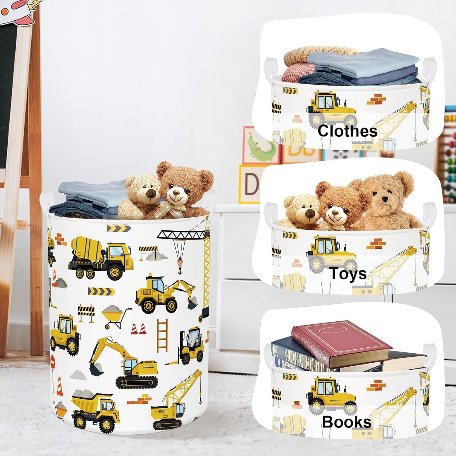 Thumbnail 4 de HUUMONSS Cartoon Cars Storage Basket 63L