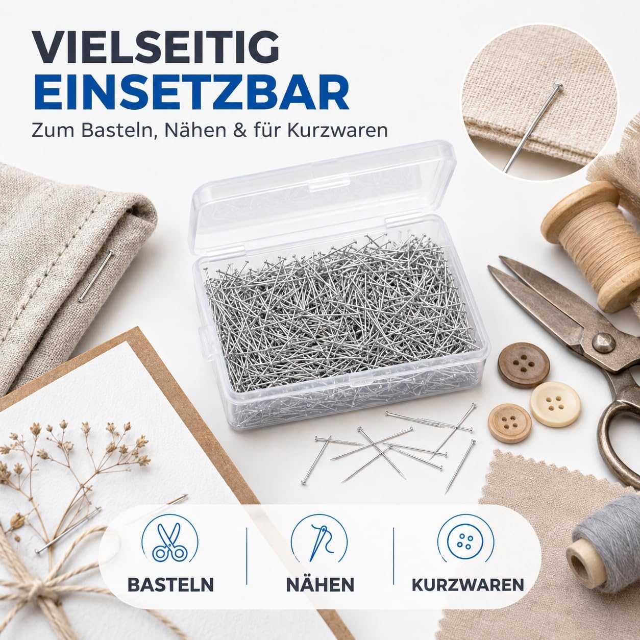 Detalle 1 de TK Gruppe Timo Klingler spelden zonder kop, 13 mm, staal, 1.500 stuks