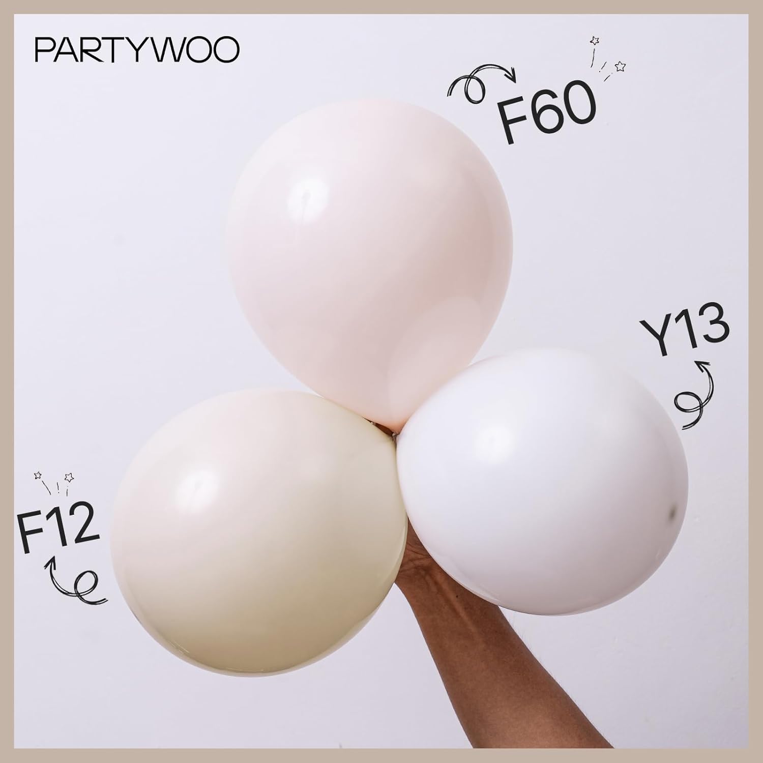 Thumbnail 5 de PartyWoo White Balloons 12 Inch 100 🎈