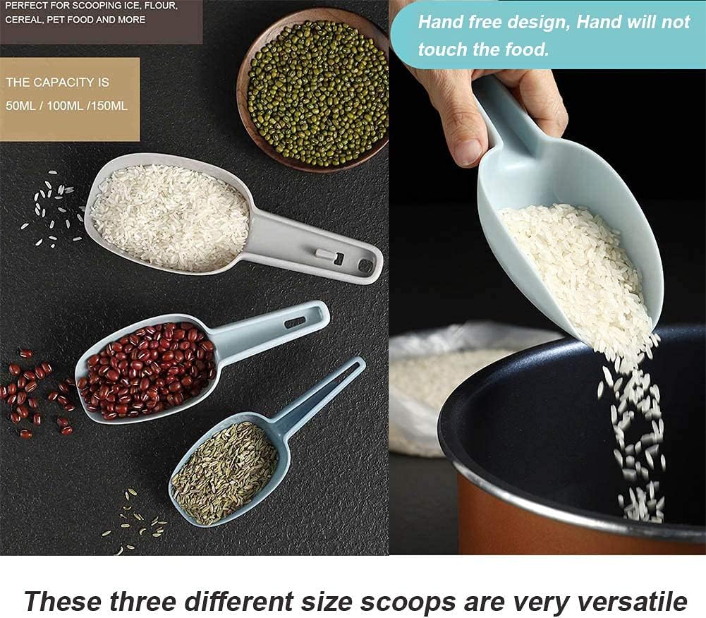 Detalle 2 de Plastic Kitchen Scoops, Set of 3