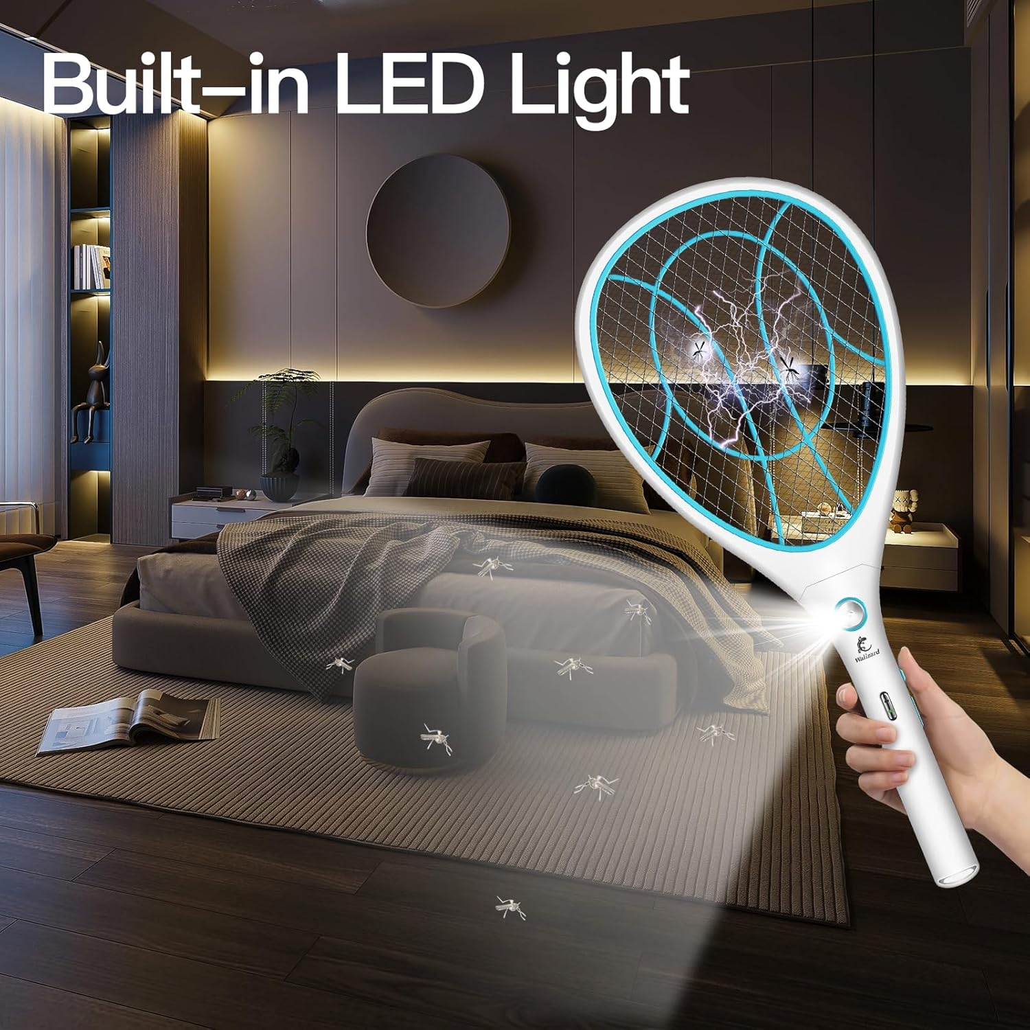 Thumbnail 4 de Walizard Racchetta Zanzare Elettrica Antizanzare 3000V ricaricabile USB