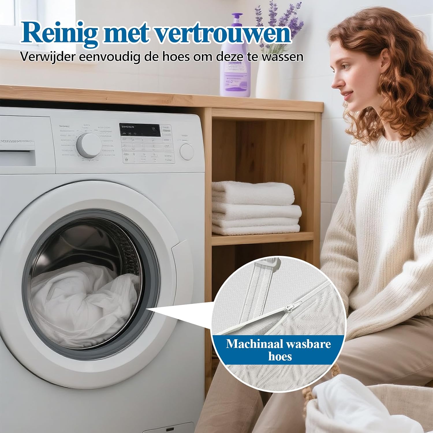 Detalle 1 de Bednew TP01 matrastopper 160 x 200 cm, 8 cm met gelgeheugenschuim