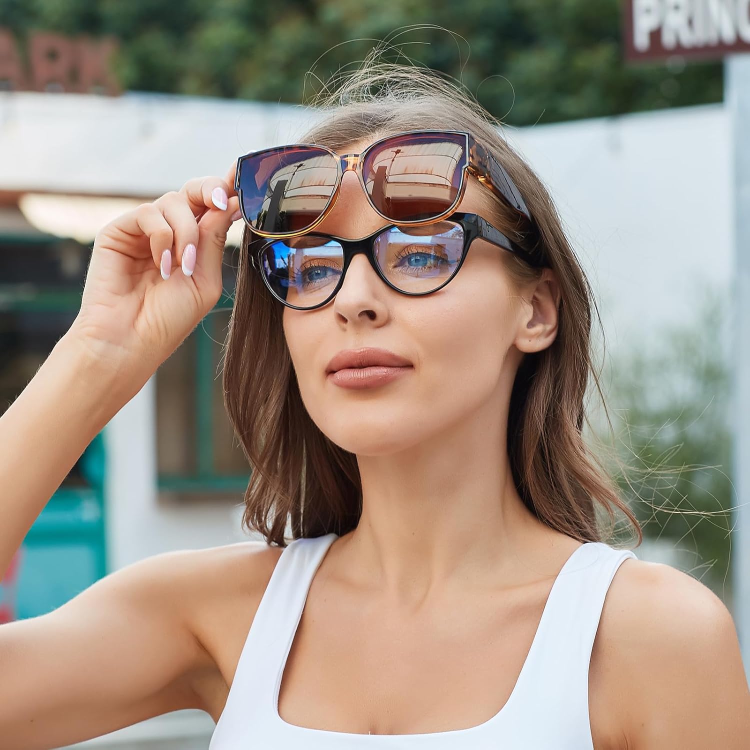 Thumbnail 1 de Face Shadow Überzieh Sonnenbrille UV400