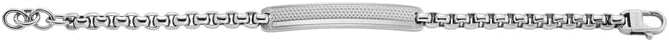 Thumbnail 4 de Bracelet pour homme Fossil en acier inoxydable argenté avec fermoir en forme de homard