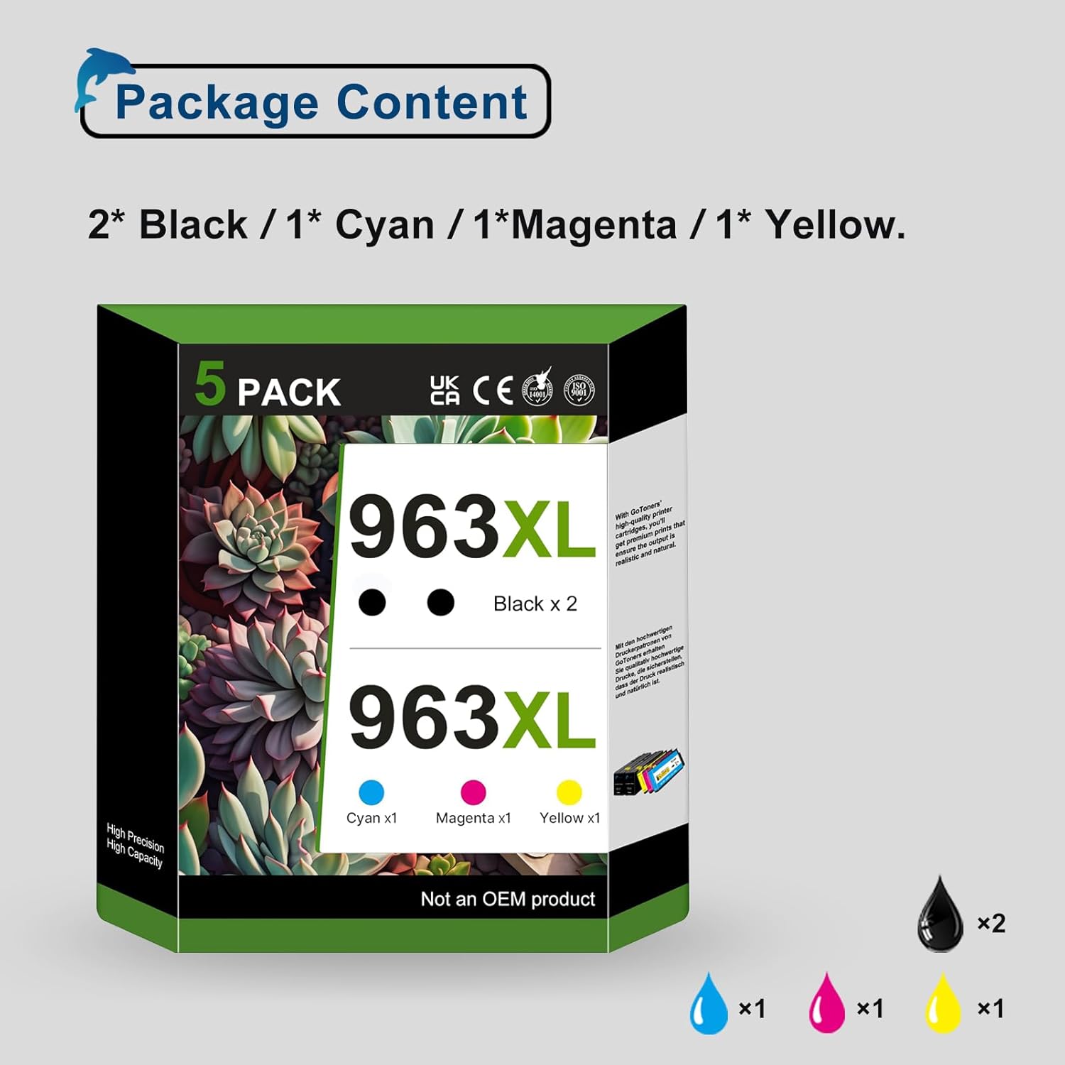 Thumbnail 1 de GoToners 963XL Multipack für HP 963