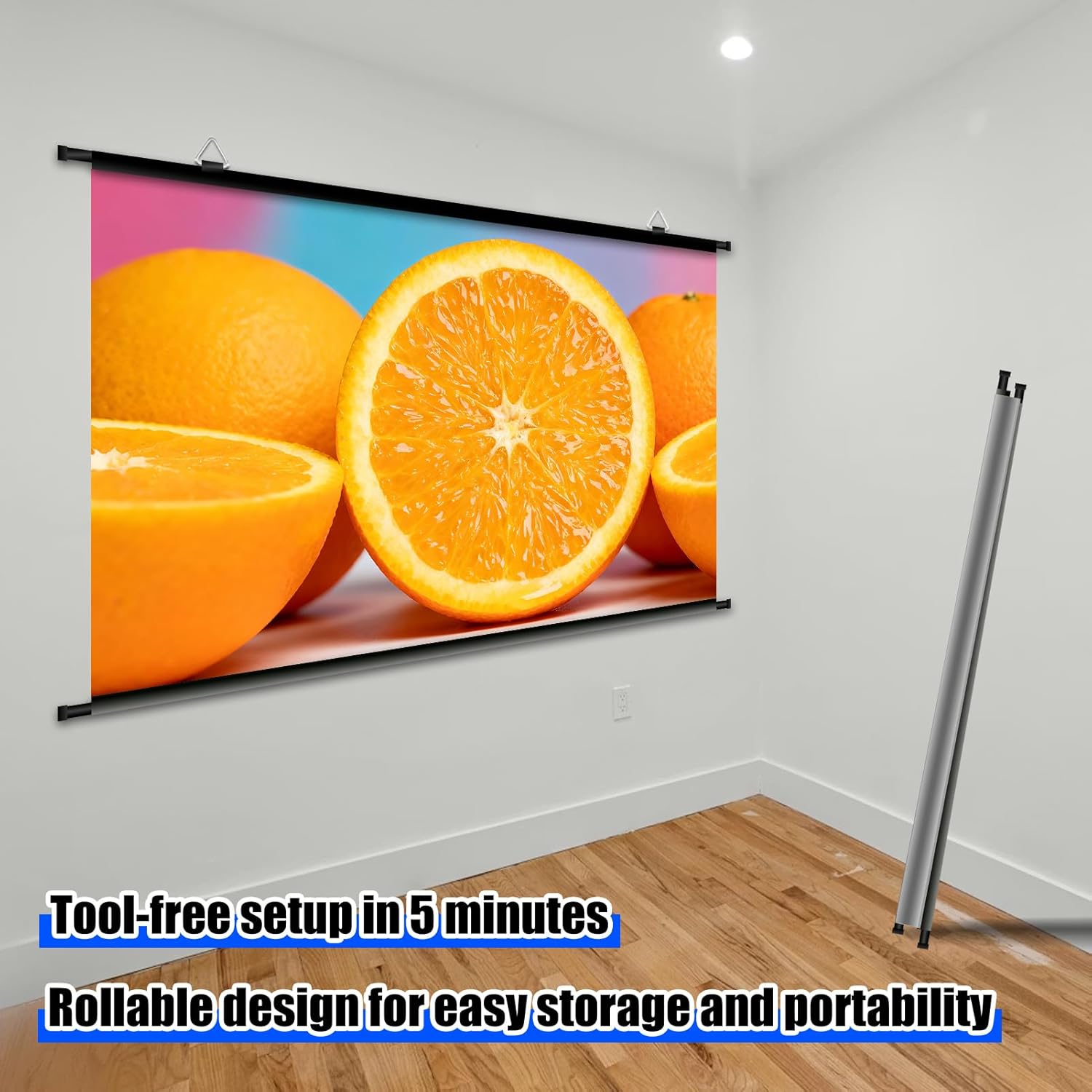 Thumbnail 6 de XIAOHUI 84 inch Portable ALR Projector Screen for Indoor and Outdoor Use