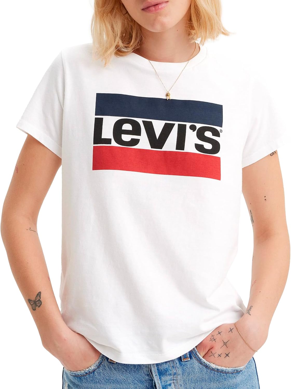 Thumbnail 6 de Levi's The Perfect Tee Donna White M - T-shirt sporty dal taglio regolare