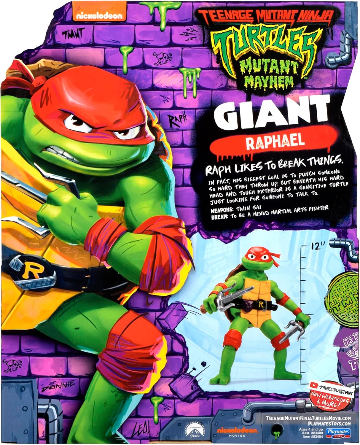 Thumbnail 3 de Tortues Ninja - Figurine articulée Raphael 30 cm avec accessoires, TU8012, Gigante