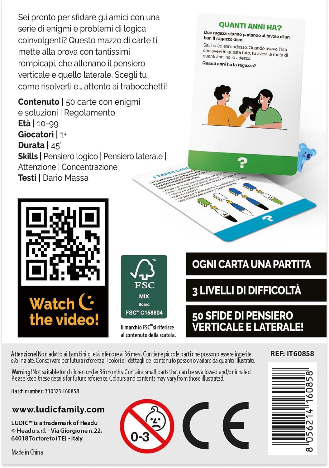 Thumbnail 2 de Ludic - Teatralmente: Il Gioco di Carte per Espressività e Risata in Famiglia