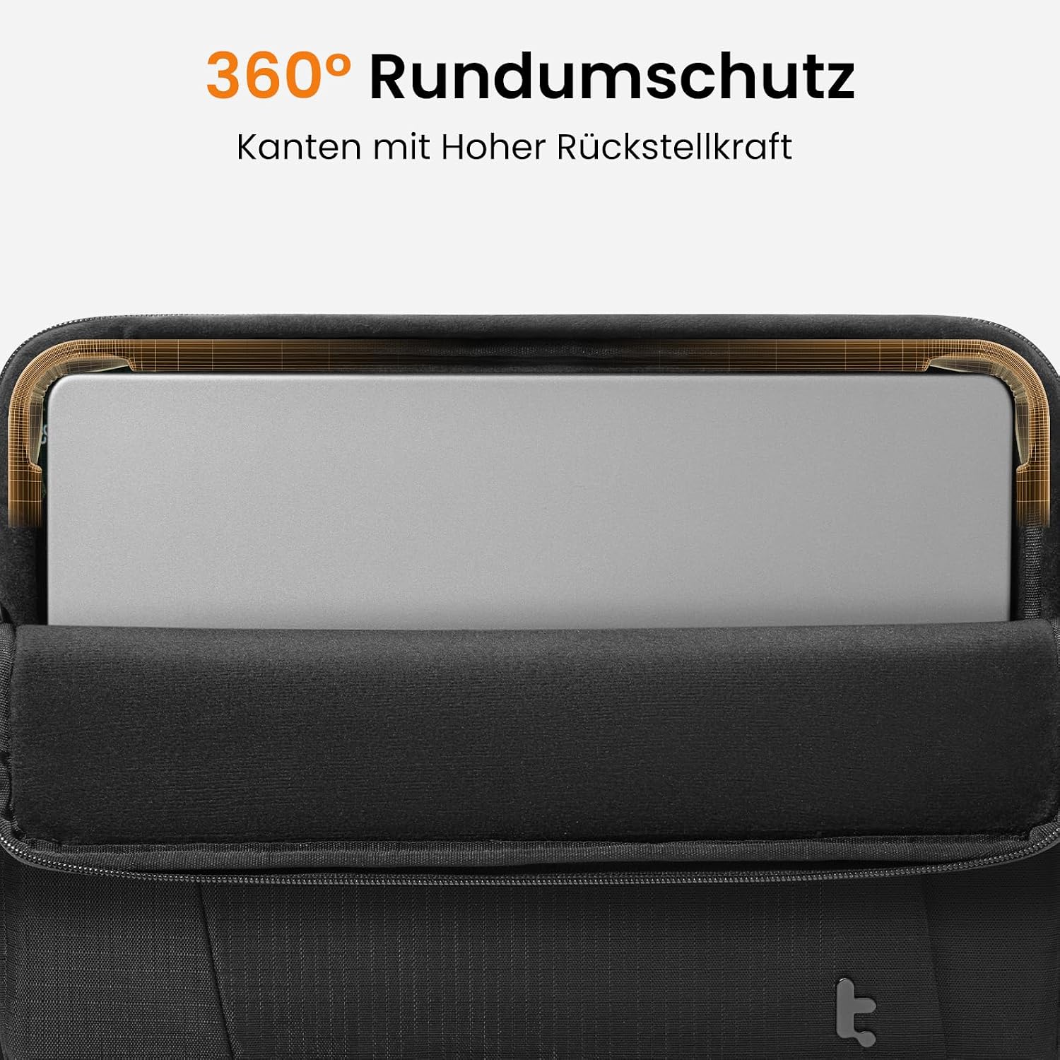 Detalle 2 de tomtoc 360° Slim Laptophülle für 14-Zoll MacBook Pro M5/M4/M3/M2/M1 (2021–2026) mit CornerArmor