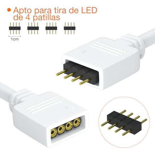 Detalle 2 de Câble de rallonge LED REDTRON 2 x 2 m ⚡