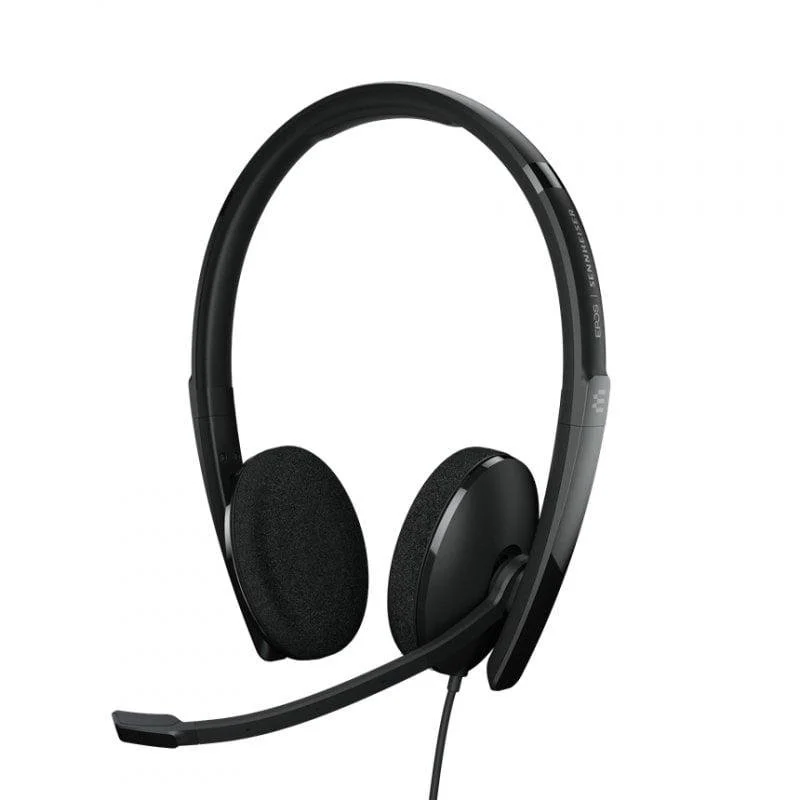 Detalle de Auriculares Epos Adapt 160 USB-C II con cable USB-C para oficina y cancelación de ruido, negros