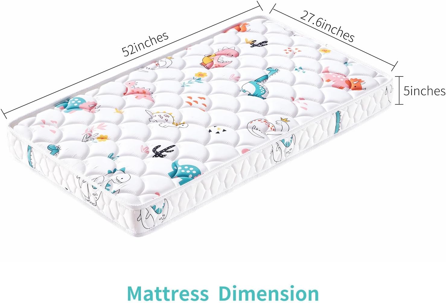 Detalle de Letmxiu 5" crib mattress, firm support