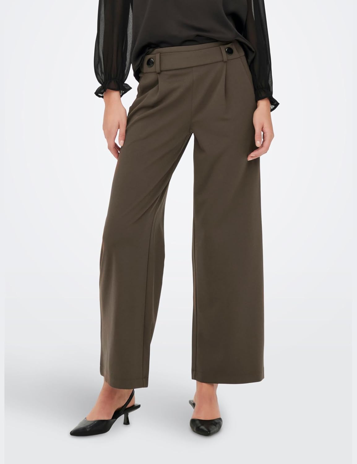 Detalle de JDY Damen Marlene Hose Weit Geschnitten – Schlupf, Culotte-Form