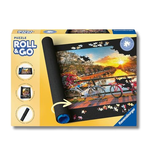 Ravensburger Tapete Puzzle New Roll Your Puzzle Board: guarda rompecabezas de 300 a 1500 piezas con tubo enrollable