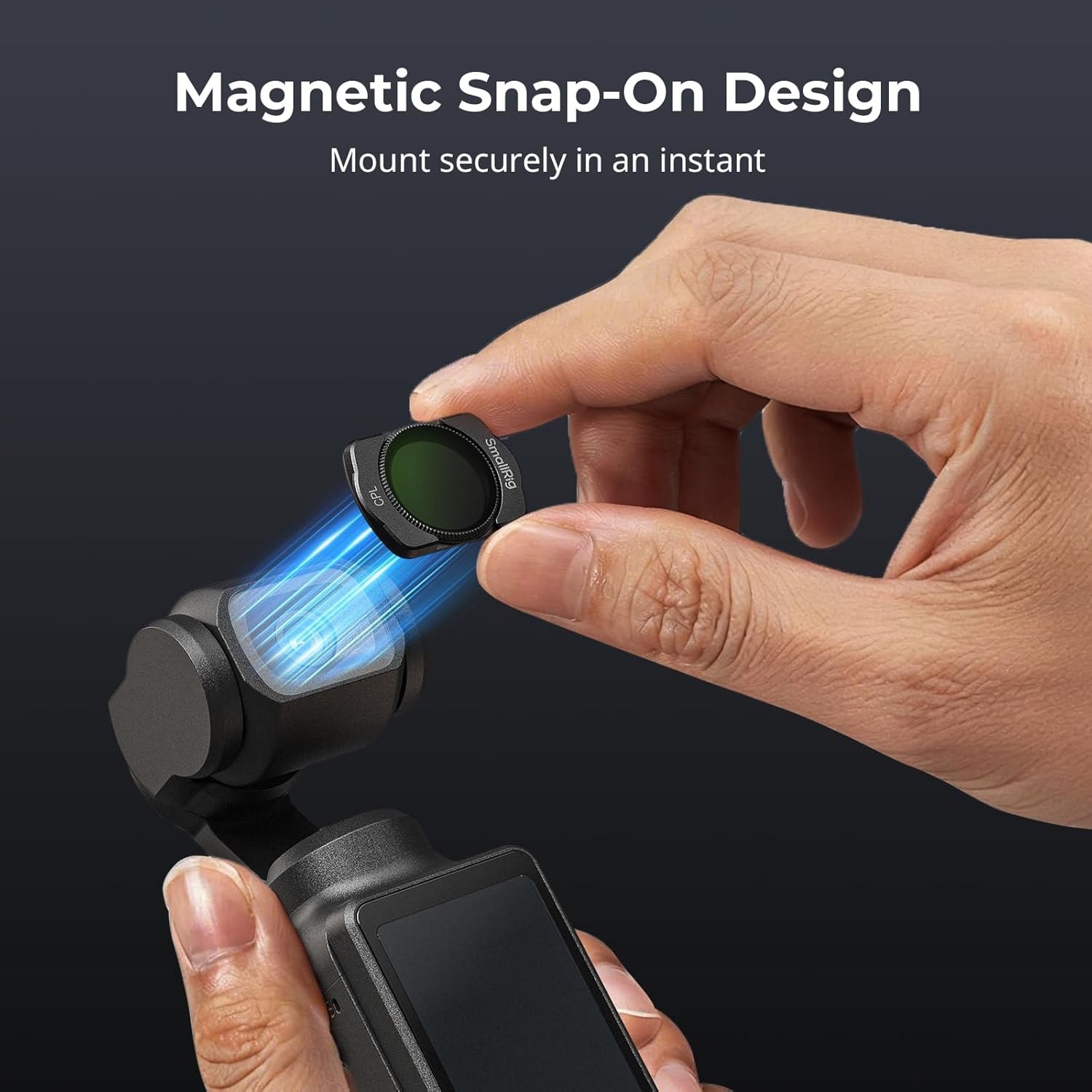 Detalle de SMALLRIG Kit filtro attaccabile per DJI Osmo Pocket 3 (5832)