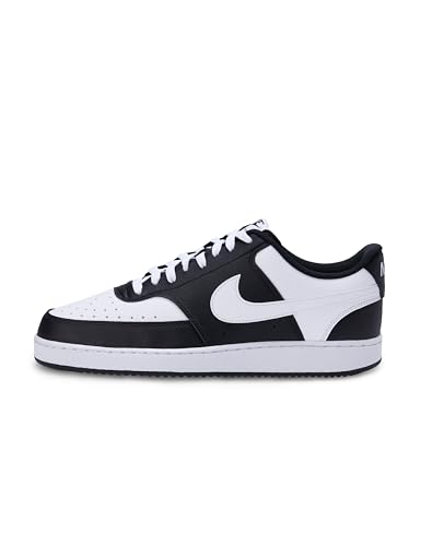 Detalle de Nike Court Vision Lo Uomo HM9862-001 Black/White – Comfort retrò e versatilità urbana