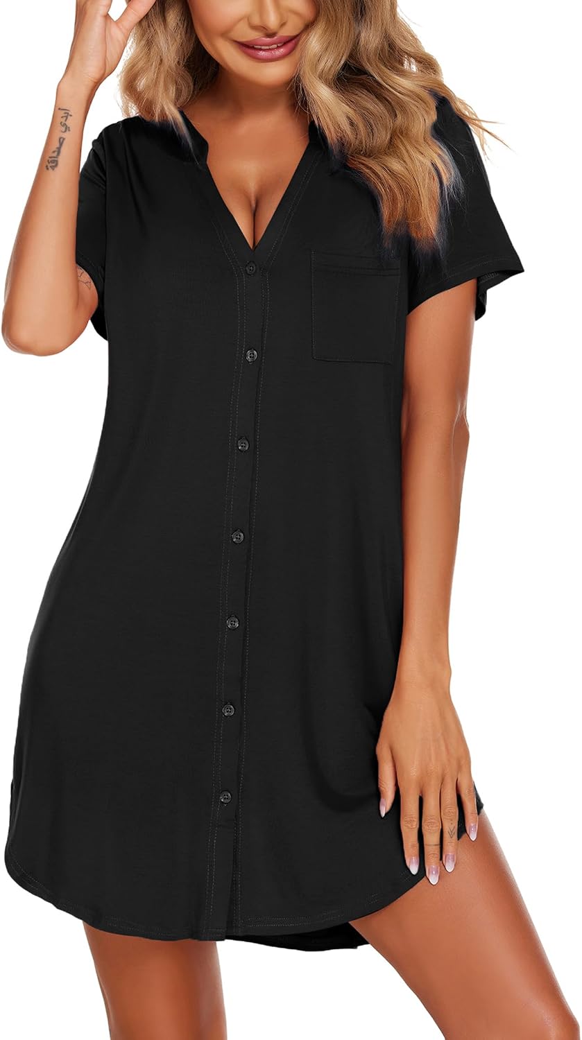 Thumbnail 6 de Ekouaer Camicia da Notte Estiva S-XXL