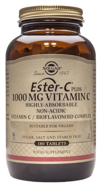 Solgar Ester-C Plus vitamina C 1.000 mg 180 comprimidos