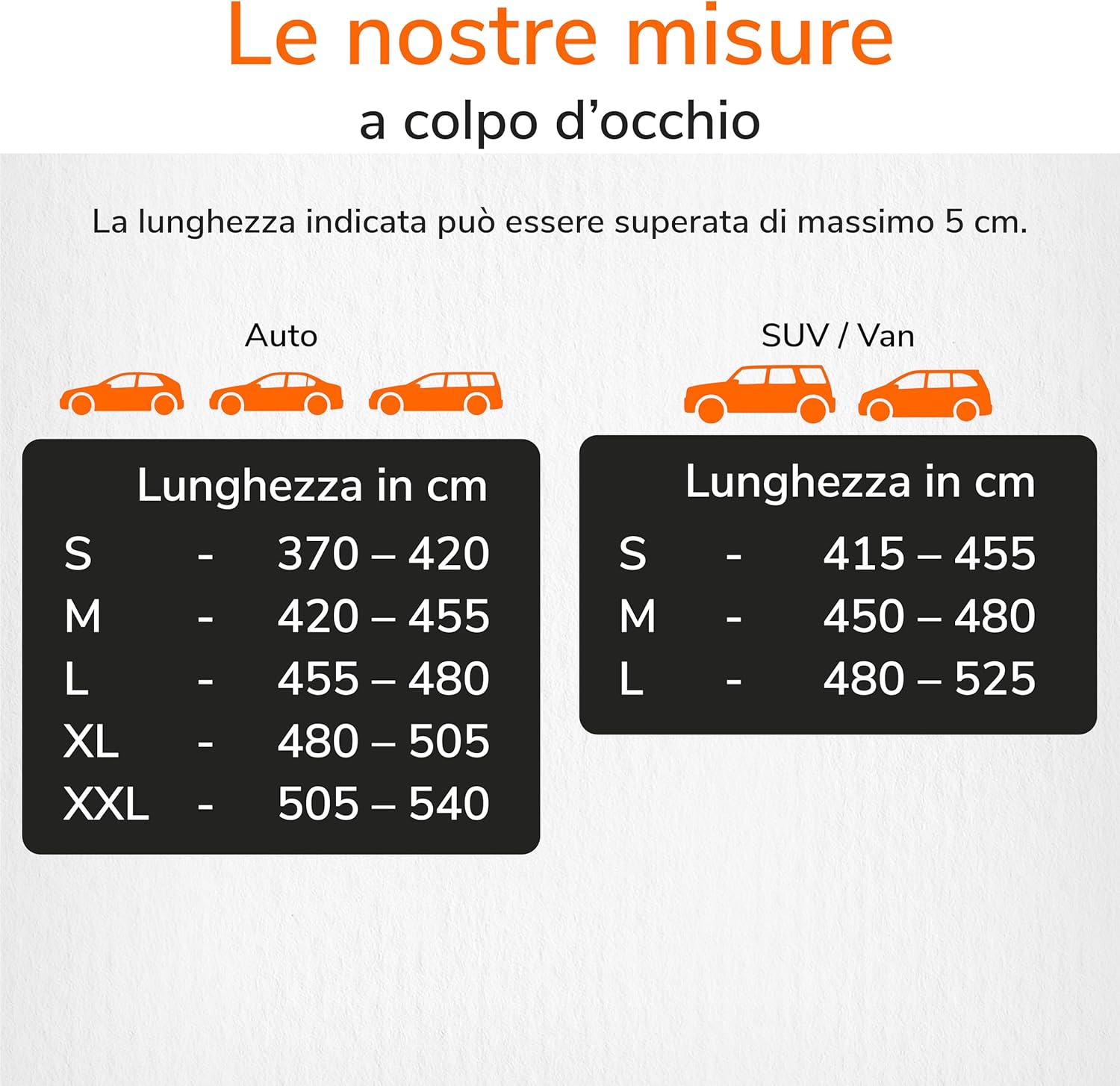 Thumbnail 6 de Upgrade4cars Telo Copriauto da Interno Elastico per SUV – Nero, 415–455 cm