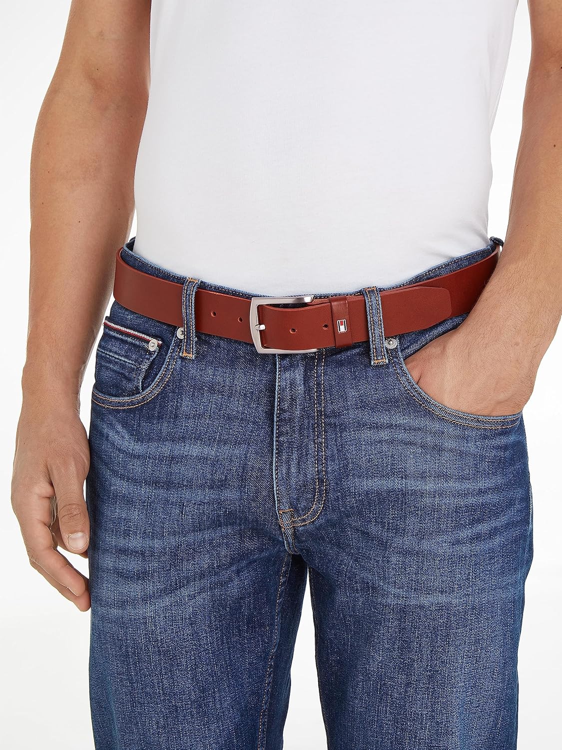 Thumbnail 2 de Tommy Hilfiger Ceinture Homme New Denton 3,5 cm en Cuir