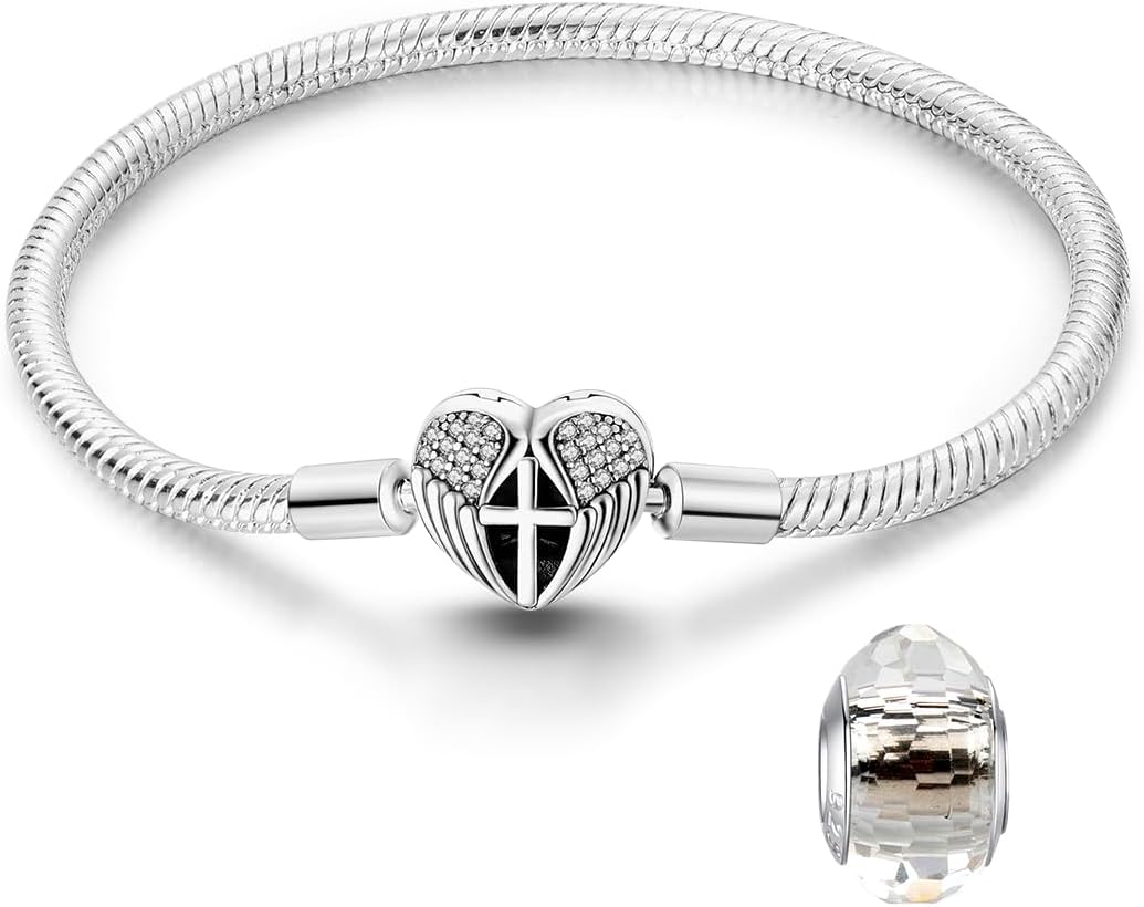 Thumbnail 6 de LNQOBU Damen-Armband aus 925 Silber mit Schlangen-/Schmetterlings-Charms und funkelndem Herz-Verschluss
