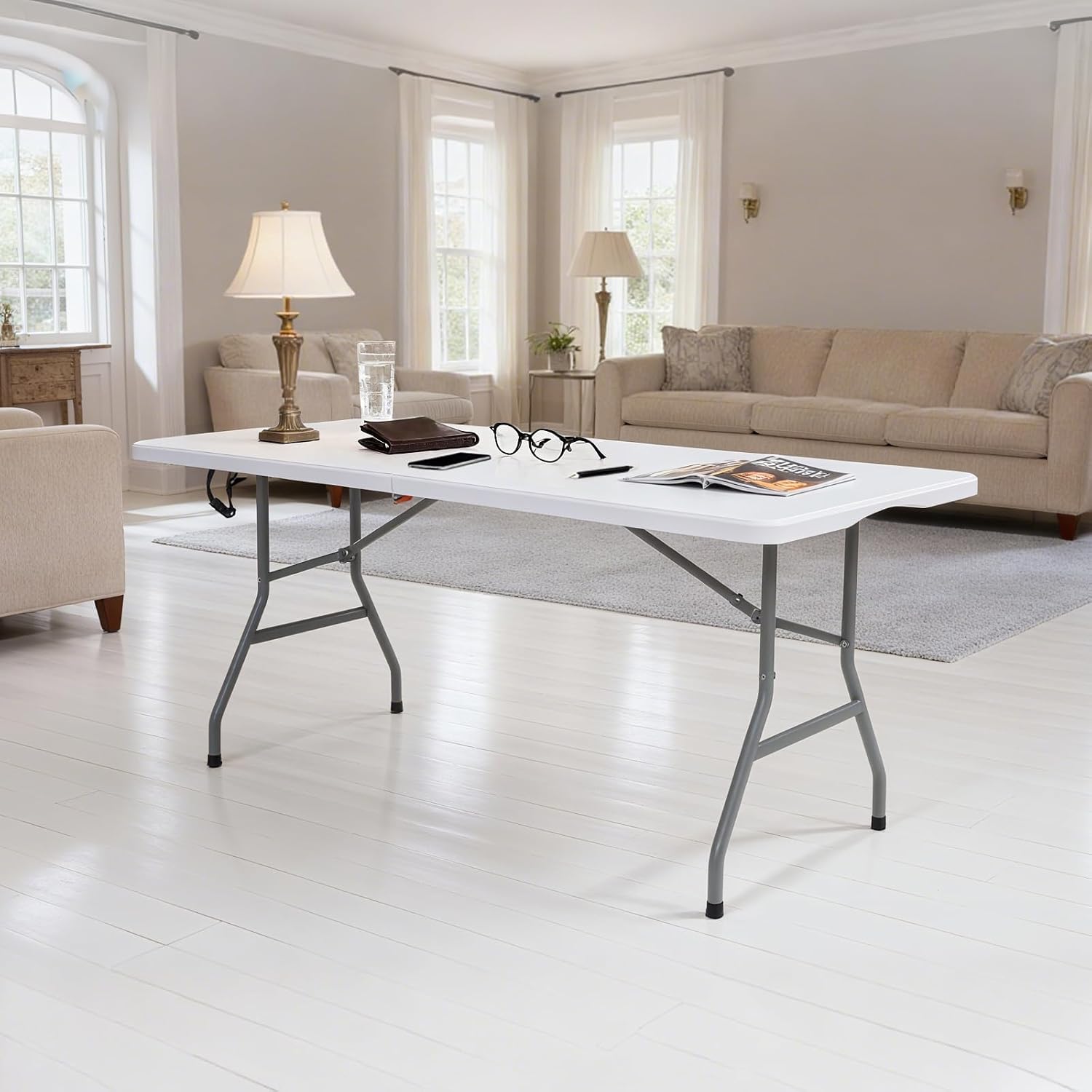 Detalle 2 de Lakhow Folding Table 6ft Portable Table